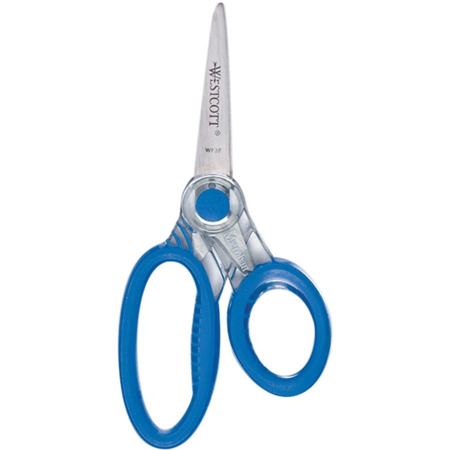 Westcott Microban Protection X-ray Kids Scissors - 5" (127 mm) Overall Length - Straight-left/right - Stainless Steel - Pointed Tip - Assorted - 1 Each - Scissors - ACM14597X