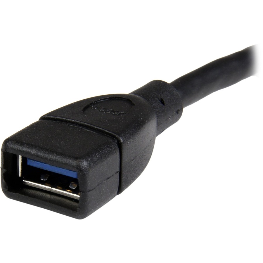 StarTech 6in Black USB 3.0 (5Gbps) Extension Adapter Cable A to A - M/F
