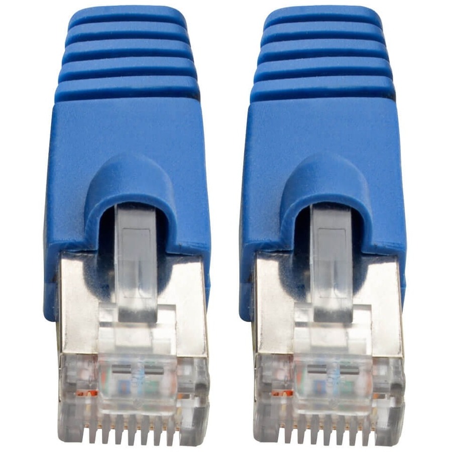 Tripp Lite by Eaton Cat6a 10G Snagless Shielded STP Ethernet Cable (RJ45 M/M) PoE Blue 1 ft. (0.31 m)