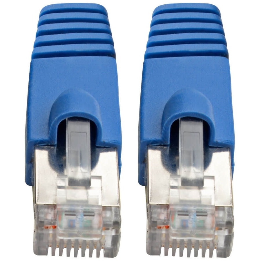 Eaton Tripp Lite Series Cat6a 10G Snagless Shielded STP Ethernet Cable (RJ45 M/M), PoE, Blue, 14 ft. (4.27 m)