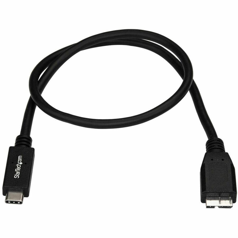 StarTech 3.3ft (1m) USB-C to Micro USB-B Cable, USB 10Gbps, Data Cord, 3A, USB C to Micro-B Data Transfer Cable