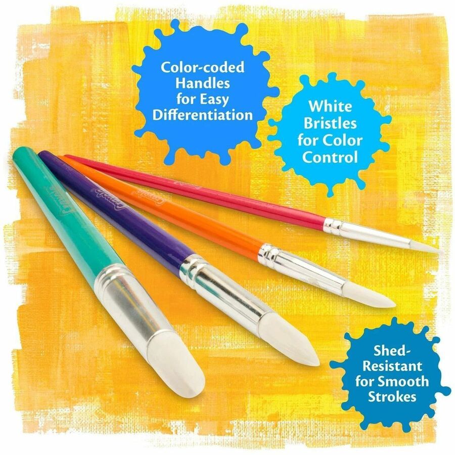 Crayola Round Brush Set, 4 Count