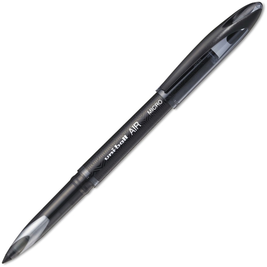uni-ball AIR Rollerball Pen - Fine Pen Point - 0.7 mm Pen Point Size - Assorted - Black Barrel - 3 / Pack - Rollerball Pens - UBC1930334