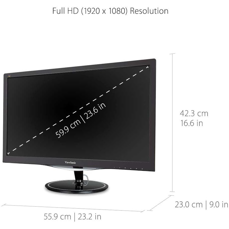 Viewsonic VX2457-mhd 24" Full HD LED LCD Monitor - 16:9 - Black_subImage_9