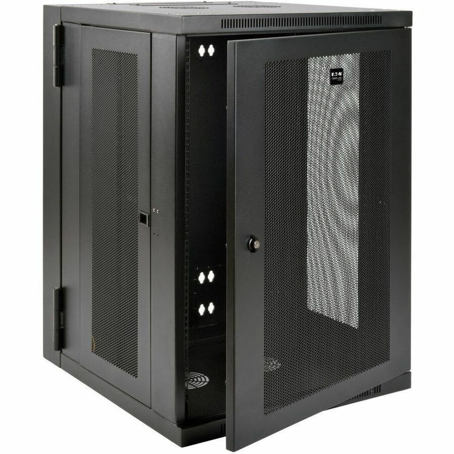 Tripp Lite by Eaton SmartRack 18U UPS-Depth Wall-Mount Half-Height Rack Enclosure Hinged Back