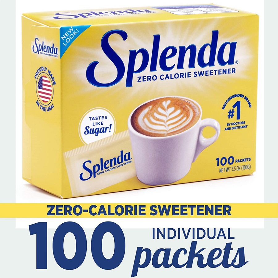 Splenda No Calorie Sweetener Packets - Packet - 0.035 oz (1 g) - Artificial Sweetener - 100/Box