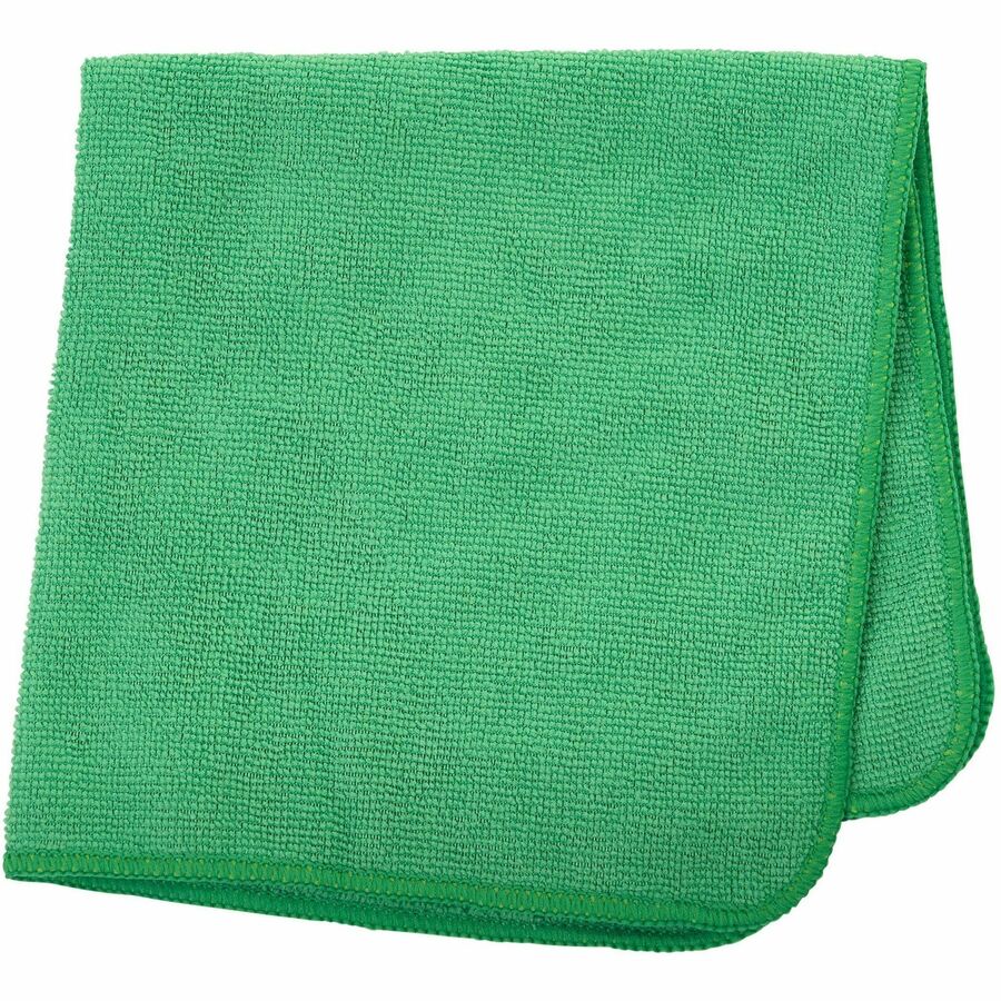 Rubbermaid Commercial HYGEN r-40 Recycled Microfiber Cloths, 16"x16" , Green