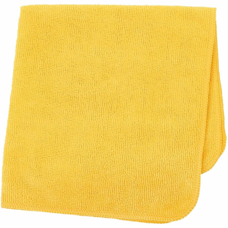 Rubbermaid Commercial HYGEN r-40 Recycled Microfiber Cloths, 16"x16" , Yellow