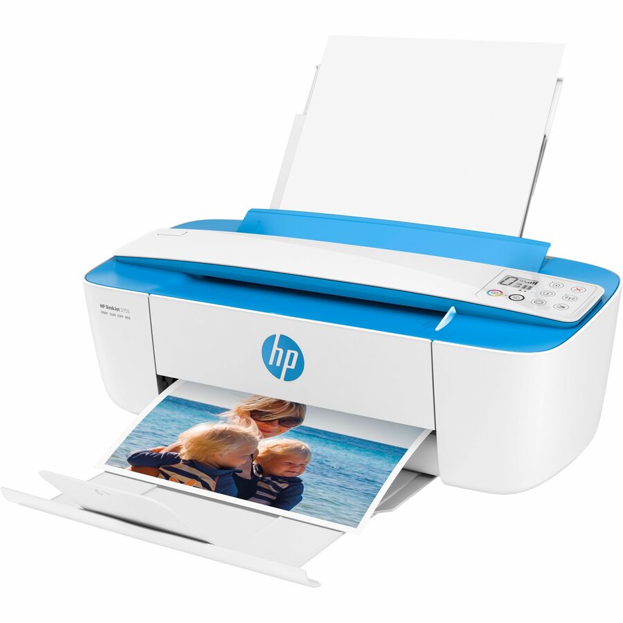 HP Deskjet 3755 Wireless Inkjet Multifunction Printer-Color-Copier/Scanner-19 ppm Mono/15 ppm Color Print-4800x1200 Print-Manual Duplex Print-1000 Pages Monthly-60 sheets Input-Color Scanner-600 Optical Scan-Wireless LAN-HP ePrint