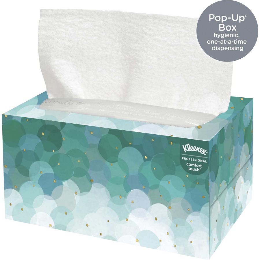 Kleenex Ultra Soft Hand Towels - 1 Ply - 9" x 10.50" - White - 70 Per Box - 18 / Carton