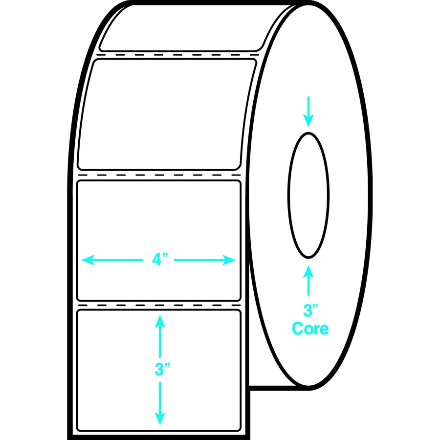 Avery® Shipping Label - 4" Width x 3" Length - Permanent Adhesive - Rectangle - Direct Thermal - White - Paper - 1000 / Sheet - 2 Total Sheets - 2000 Total Label(s) - 1