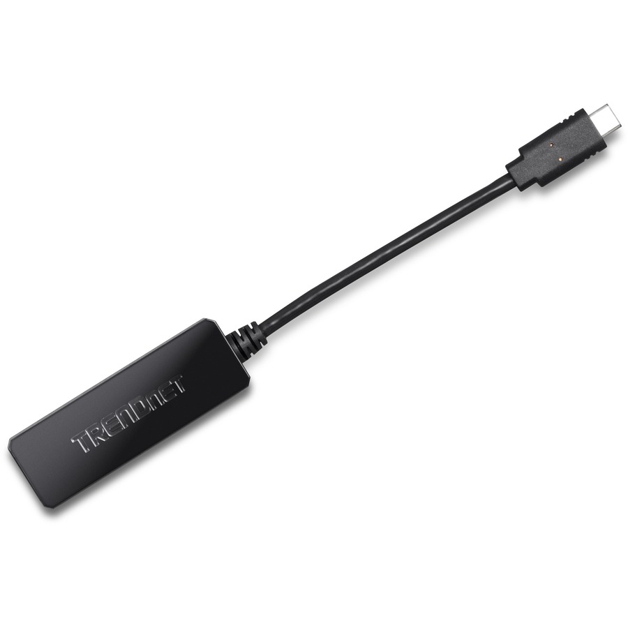TRENDnet USB Type-C to Gigabit Ethernet LAN Wired Network Adapter for Windows & Mac; Compatible with Windows 10; and Mac OS X 10.6 and Above; Energy Saving; 5 inch length; TUC-ETG