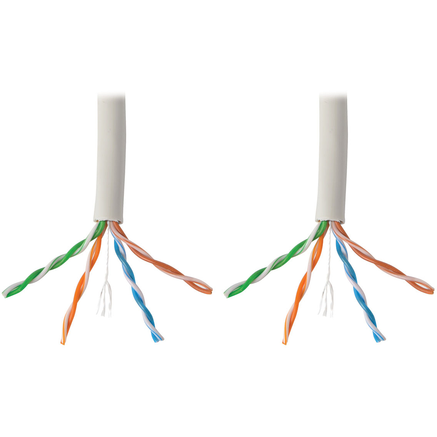 Tripp Lite by Eaton Cat6 Gigabit Solid Core UTP PVC Bulk Ethernet Cable White 1000 ft. (304.8 m) TAA