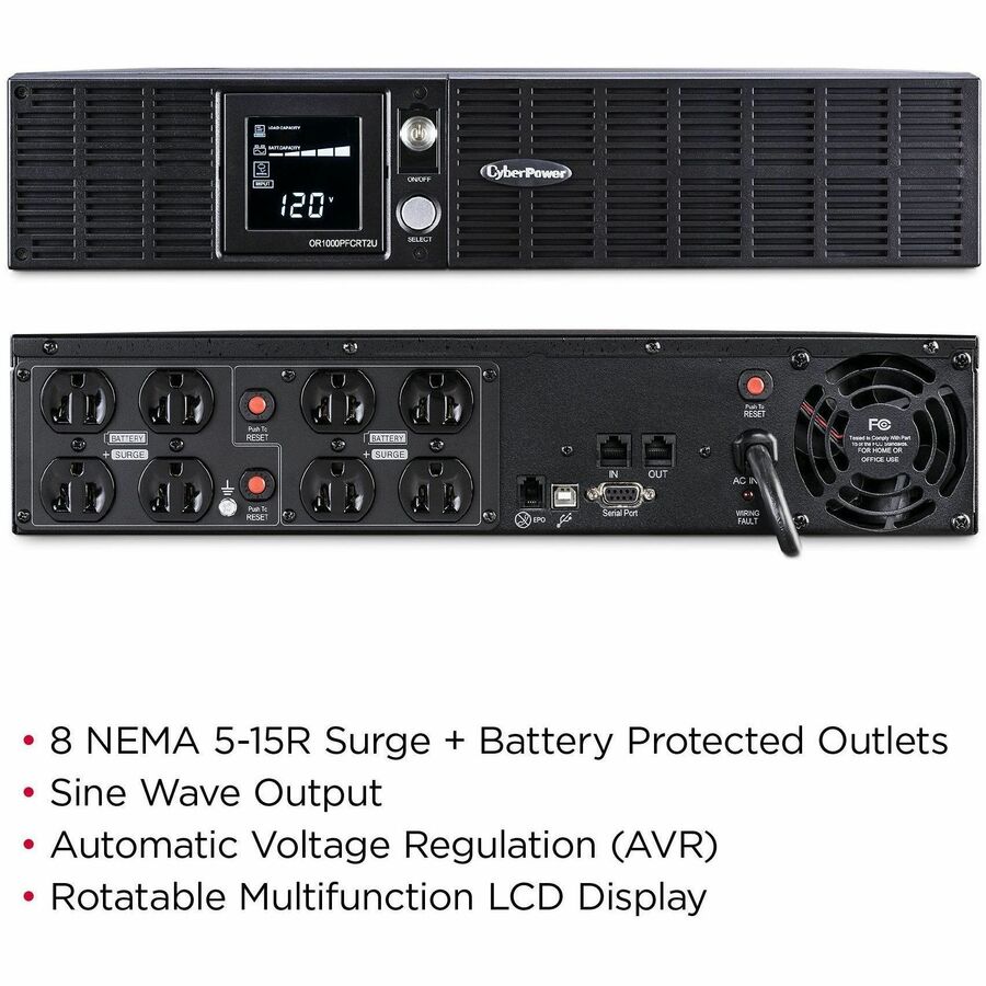 CyberPower OR1000PFCRT2U PFC Sinewave UPS Systems