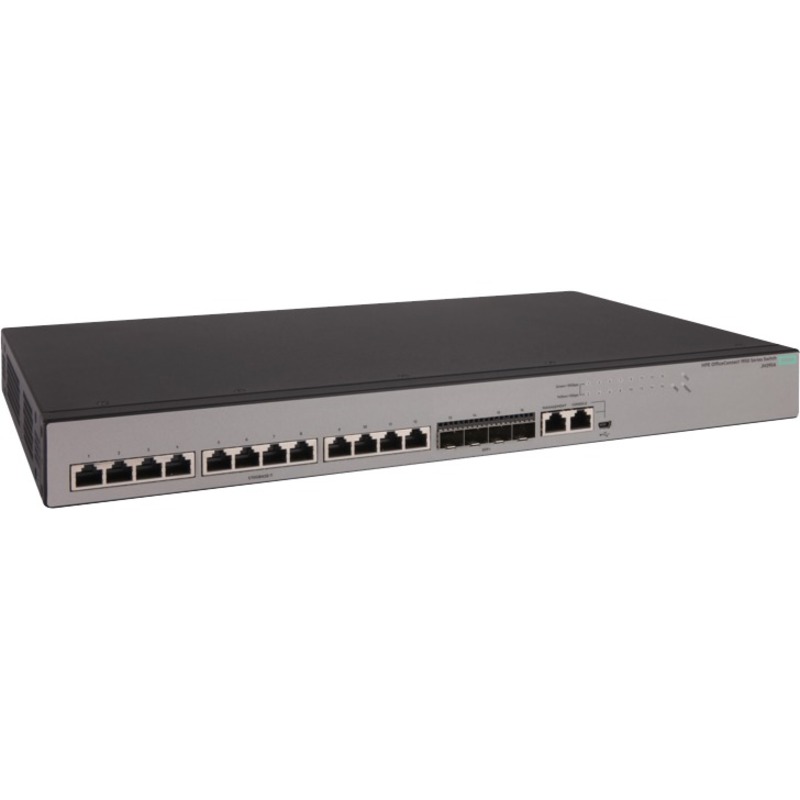 HPE 1950 12XGT 4SFP+ managed Layer 3 switch with 12 10GBase-T ports and 4 SFP+ uplinks — alternate view 2