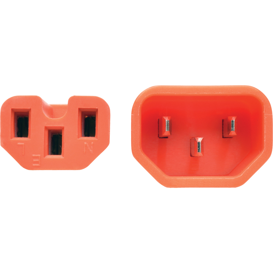 Tripp Lite by Eaton Power Cord C14 to C15 - Heavy-Duty 15A 250V 14 AWG 6 ft. (1.83 m) Orange