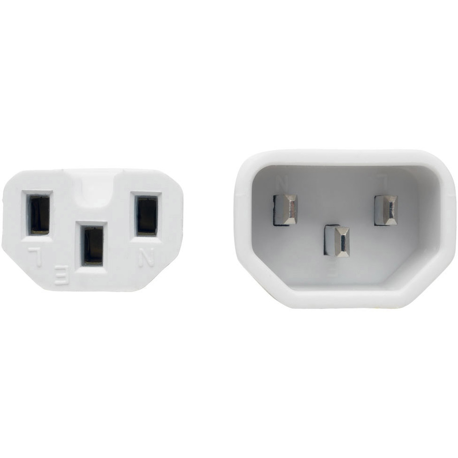 Tripp Lite by Eaton Power Cord C14 to C15 - Heavy-Duty 15A 250V 14 AWG 6 ft. (1.83 m) White