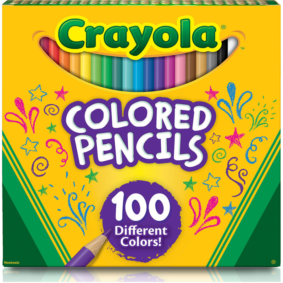 Crayola Colored Pencils - Assorted Lead - 100 / Set