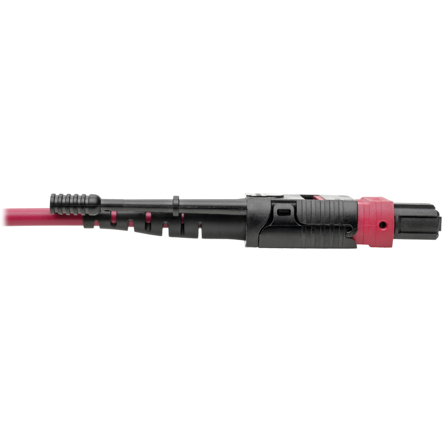 Tripp Lite by Eaton 100G MTP/MPO Multimode OM4 Plenum-Rated Fiber Optic Cable (F/F), 12 Fiber, 40/100GBASE-SR4, Push/Pull Tabs, Magenta, 15 m