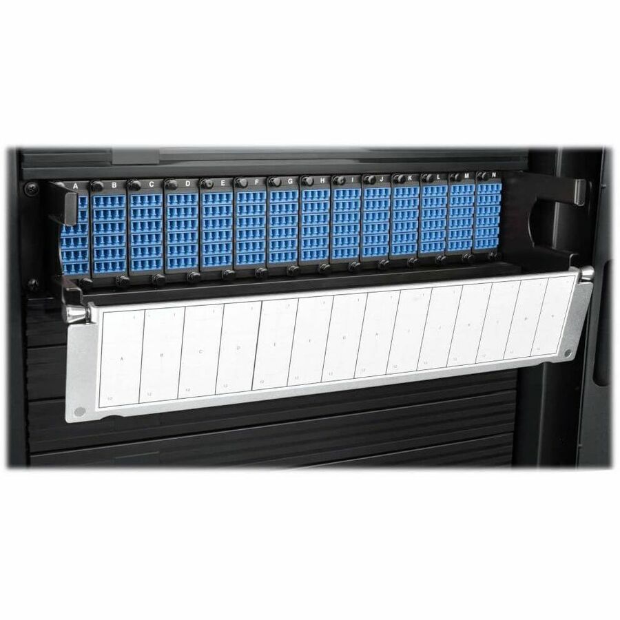Eaton Tripp Lite Series 40/100Gb Fiber Breakout Patch Panel, 40Gb to 4 x 10Gb, 100Gb to 4 x 25Gb, 42 MTP QSFP to 168 LC Duplex 9/125 Singlemode Ports, 2U