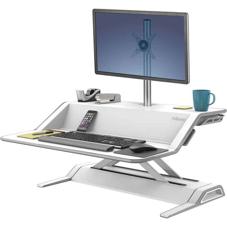 Fellowes Lotus™ Single Monitor Arm Kit - 1 Display(s) Supported27" Screen Support - 7.71 kg Load Capacity - 1 Each - Monitor Arms - FEL8042801