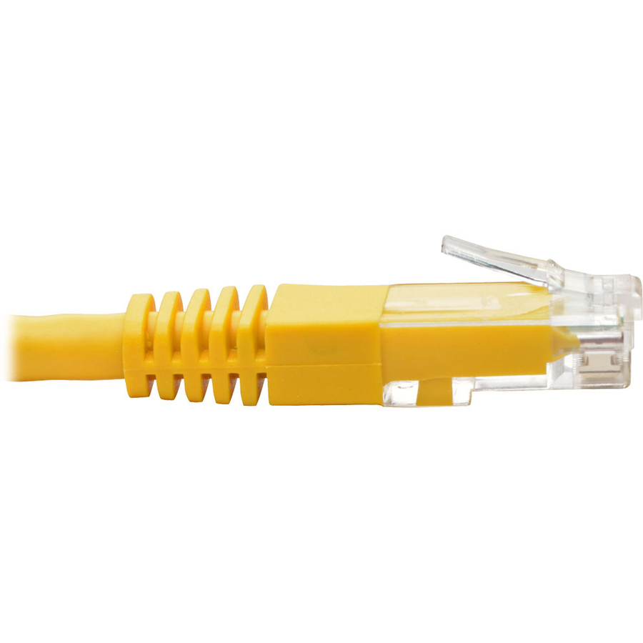 Tripp Lite by Eaton Cat6 Gigabit Molded (UTP) Ethernet Cable (RJ45 M/M) PoE Yellow 10 ft. (3.05 m)