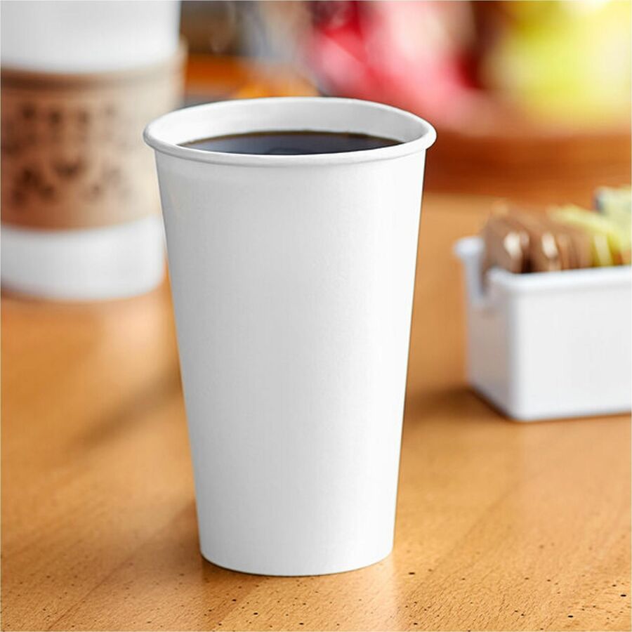 Solo Disposable Paper Hot Cups - 12 fl oz - 20 / Pack - White - Paper - Hot Drink, Coffee, Tea, Cocoa - Cups & Mugs - SCC412WN2050