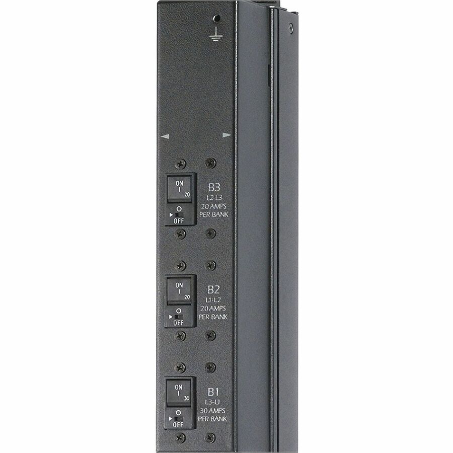 APC NetShelter Metered Rack PDU, 0U, 14.4kW, 208V, 24 C13, 4 C19, 2 NEMA L6-30R outlet, 10 ft cord