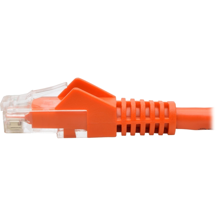 Tripp Lite by Eaton Cat6 Gigabit Snagless Molded (UTP) Ethernet Cable (RJ45 M/M) PoE Orange 15 ft. (4.57 m)