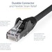 StarTech.com 6in CAT6 Ethernet Cable - Black Snagless Gigabit - 100W PoE UTP 650MHz Category 6 Patch Cord UL Certified Wiring/TIA - 6in Black CAT6 Ethernet cable delivers Multi Gigabit 1/2.5/5Gbps & 10Gbps up to 160ft - 650MHz - Fluke tested to ANSI/TIA-5