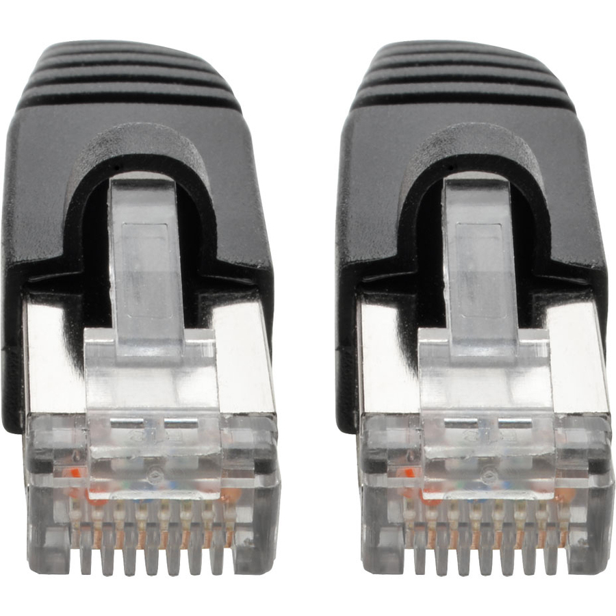 Eaton Tripp Lite Series Cat6a 10G Snagless Shielded STP Ethernet Cable (RJ45 M/M), PoE, Black, 25 ft. (7.62 m)