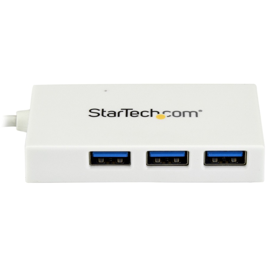 StarTech.com 4 Port USB C Hub with 1x USB-C & 3x USB-A (SuperSpeed 5Gbps) - USB  Bus Powered - Portable/Laptop USB 3.0 Type-C Hub - White - Portable 4 Port  USB-C hub 