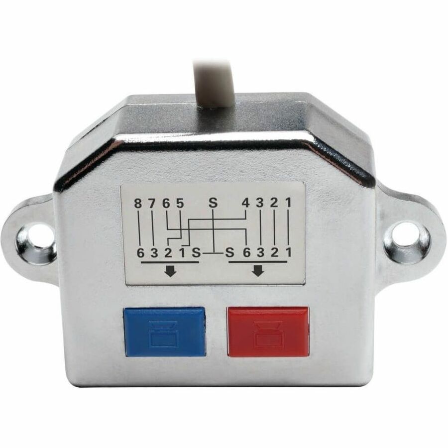 Eaton Tripp Lite Series 2-to-1 RJ45 Network Signal Splitter (M/2xF) - 10/100 Mbps Ethernet, Cat5/Cat5e, 6 in. (15 cm)