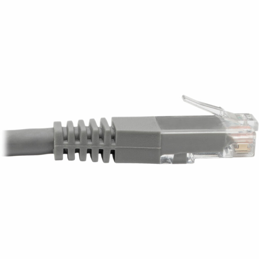 Tripp Lite by Eaton Cat6 Gigabit Molded (UTP) Ethernet Cable (RJ45 M/M) PoE Gray 15 ft. (4.57 m)