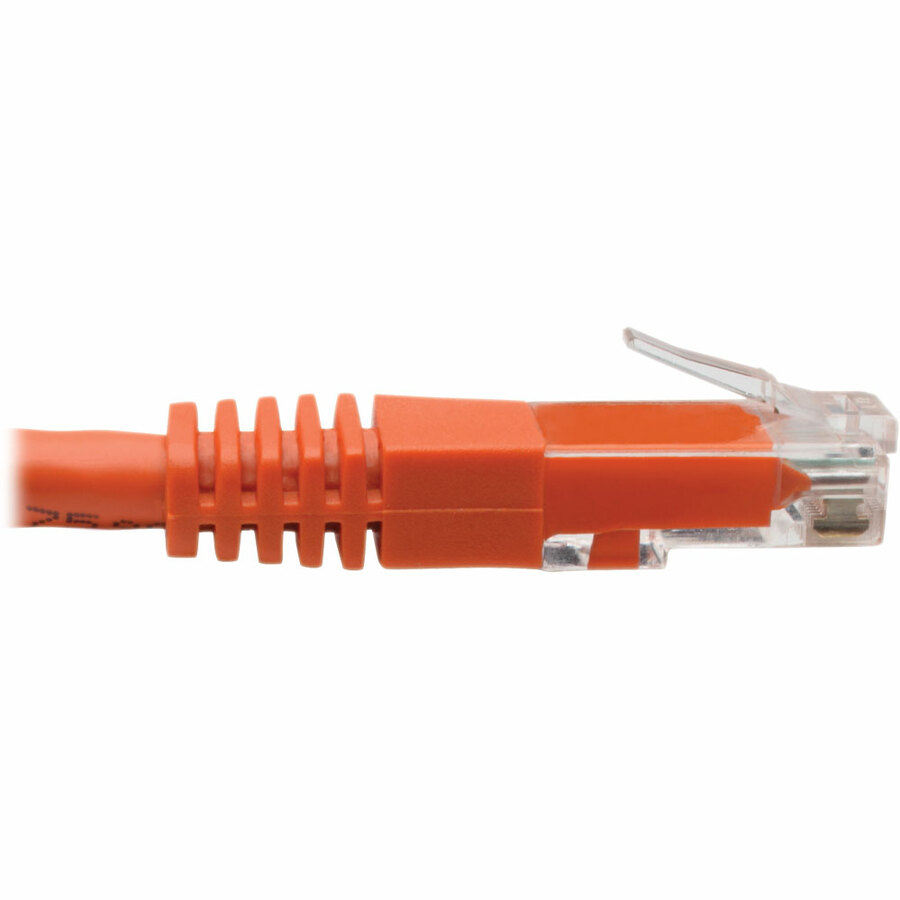 Eaton Tripp Lite Series Cat6 Gigabit Molded (UTP) Ethernet Cable (RJ45 M/M), PoE, Orange, 15 ft. (4.57 m)