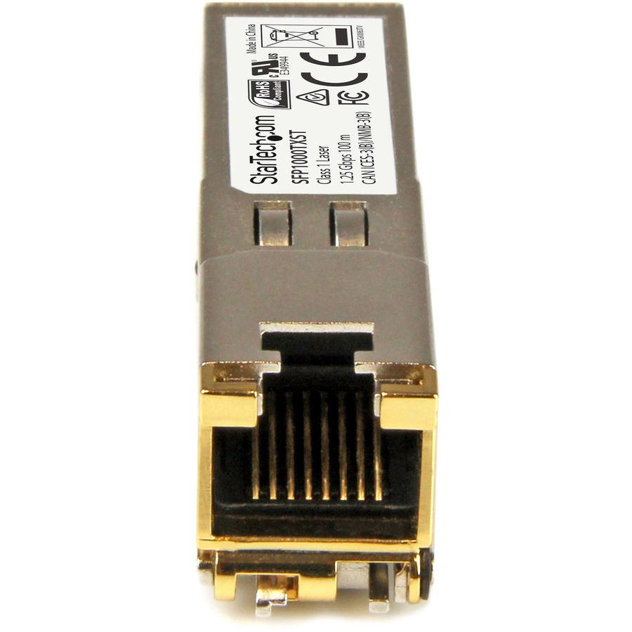 StarTech.com MSA Uncoded SFP Module - 1000BASE-TX - 1GE Gigabit Ethernet SFP SFP to RJ45 Cat6/Cat5e Transceiver Module - 100m