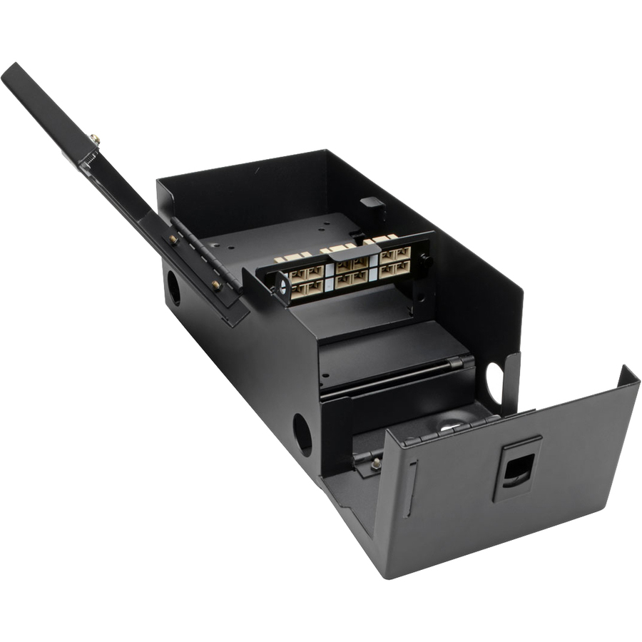 Eaton Tripp Lite Series High-Density Fiber Adapter Panel (MMF/SMF), 6 SC Duplex Connectors, Black