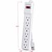 CyberPower 6-Outlet 900J Surge Suppressor/Protector - 6-ft Cord White (CSB606W)