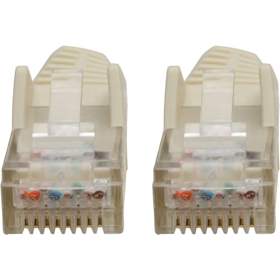 Eaton Tripp Lite Series Cat6 Gigabit Snagless Molded (UTP) Ethernet Cable (RJ45 M/M), PoE, White, 6-in. (15.24 cm)
