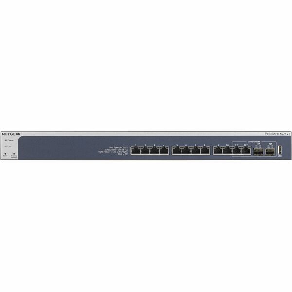NETGEAR (XS712T-200NES) 12-Port 10-Gigabit Ethernet Smart Managed Pro Switch