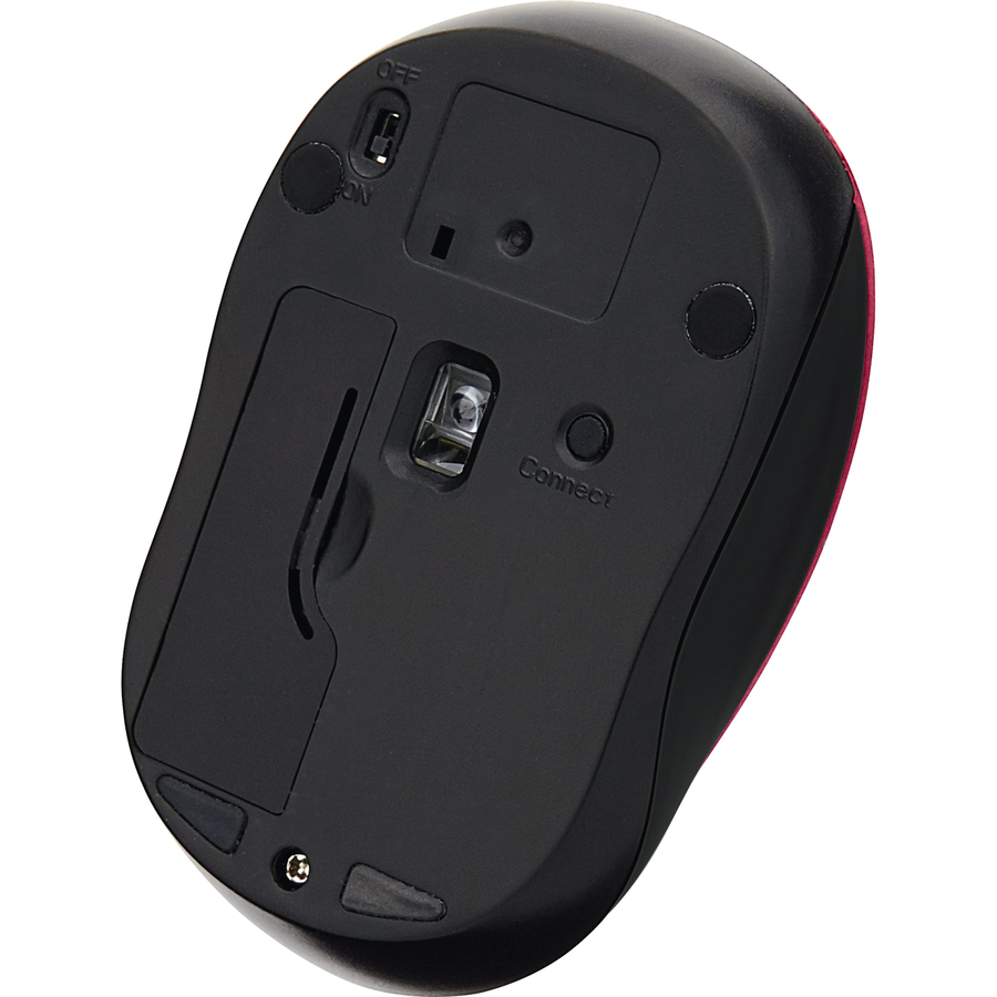 Verbatim Silent Wireless Blue LED Mouse - Red