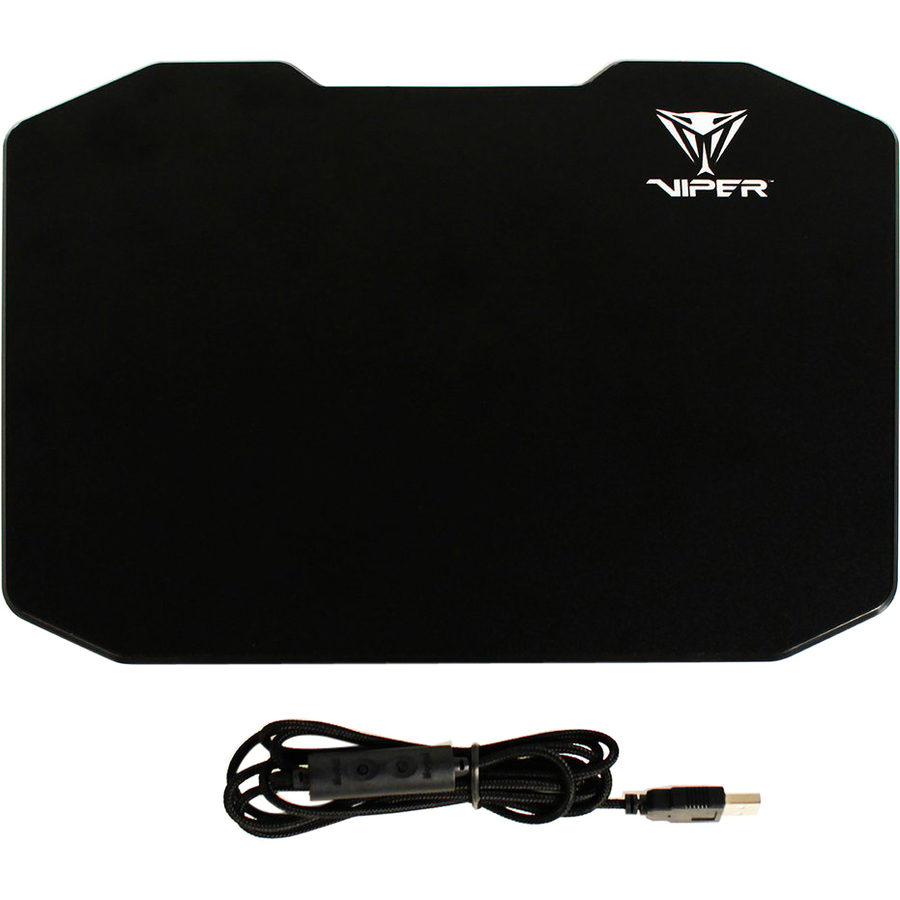 VIPER Gaming LED Mouse Pad - 1.80" x 9.50" x 13.90" Dimension - Rubber - Anti-slip - Retail