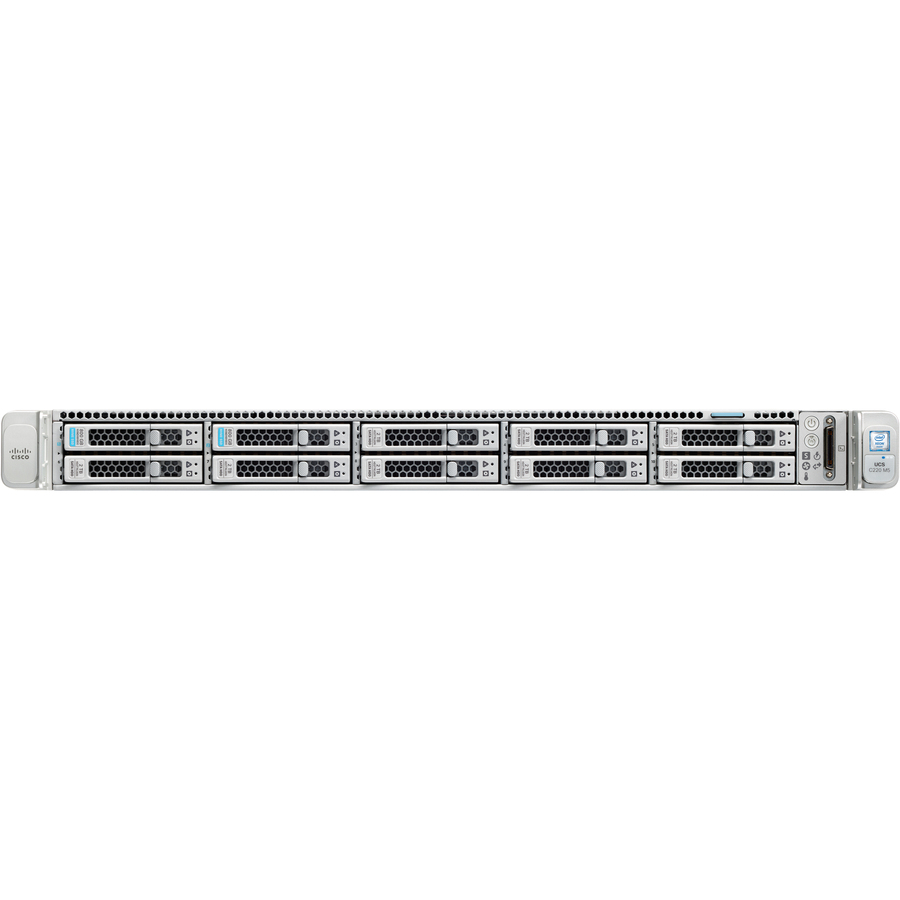 Cisco C220 M5 1U Rack Server - 2 x Intel Xeon Gold 6130 2.10 GHz - 64 GB RAM - 12Gb/s SAS Controller