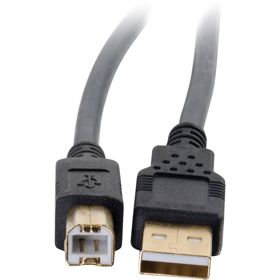 C2G 2m Ultima USB 2.0 A/B Cable (6.5ft) - Type A Male USB - Type B Male USB - 6.56ft - Charcoal