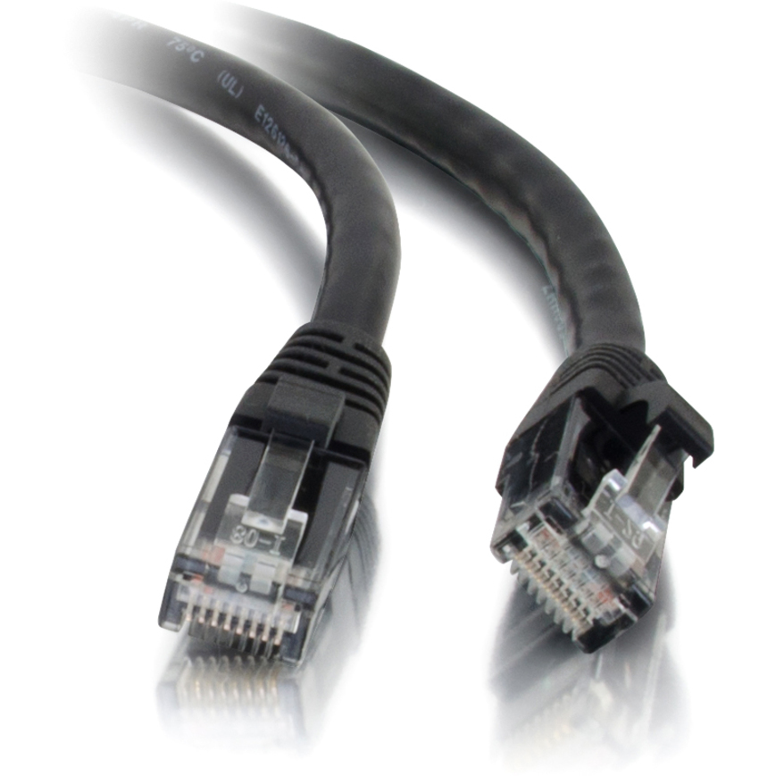 C2G 50ft Cat5e Snagless Unshielded (UTP) Ethernet Cable - Cat5e Network Patch Cable - PoE - Black