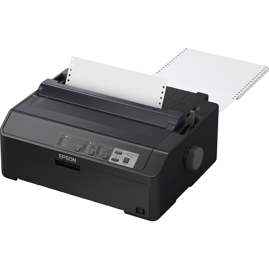 Epson FX-890II 9-pin Dot Matrix Printer - Monochrome - Energy Star - 738 cps Mono - 8.50" , 6.50" , 9.50" Width x 11" , 3.60" , 4.10" Length - USB - Parallel