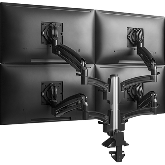 Chief Kontour K1C420B Mounting Arm for Monitor, TV, All-in-One Computer - Black - TAA Compliant - 4 Display(s) Supported - 36" Screen Support - 80 lb Load Capacity - 75 x 75, 100 x 100 - 1 Each