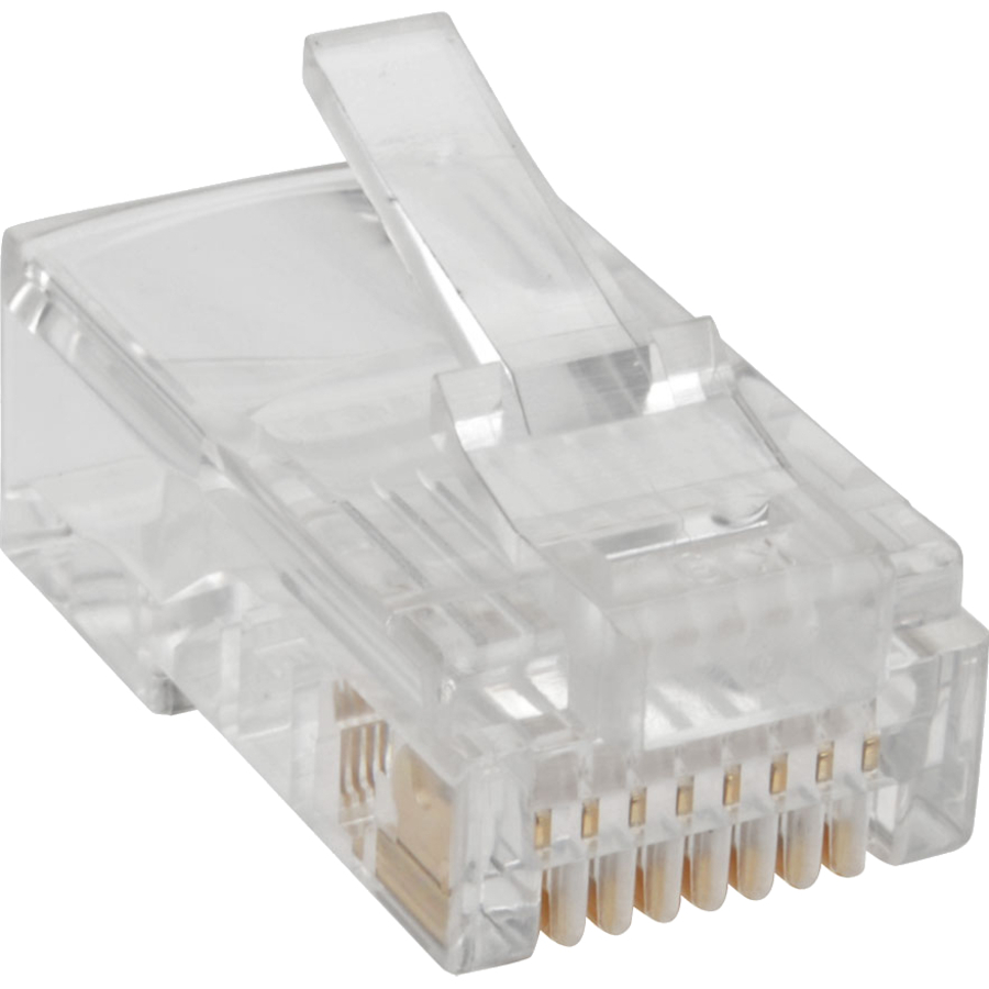Tripp Lite by Eaton RJ45 Modular Connector for Round Stranded UTP Conductor 4-Pair Cat5e, 100 Pack