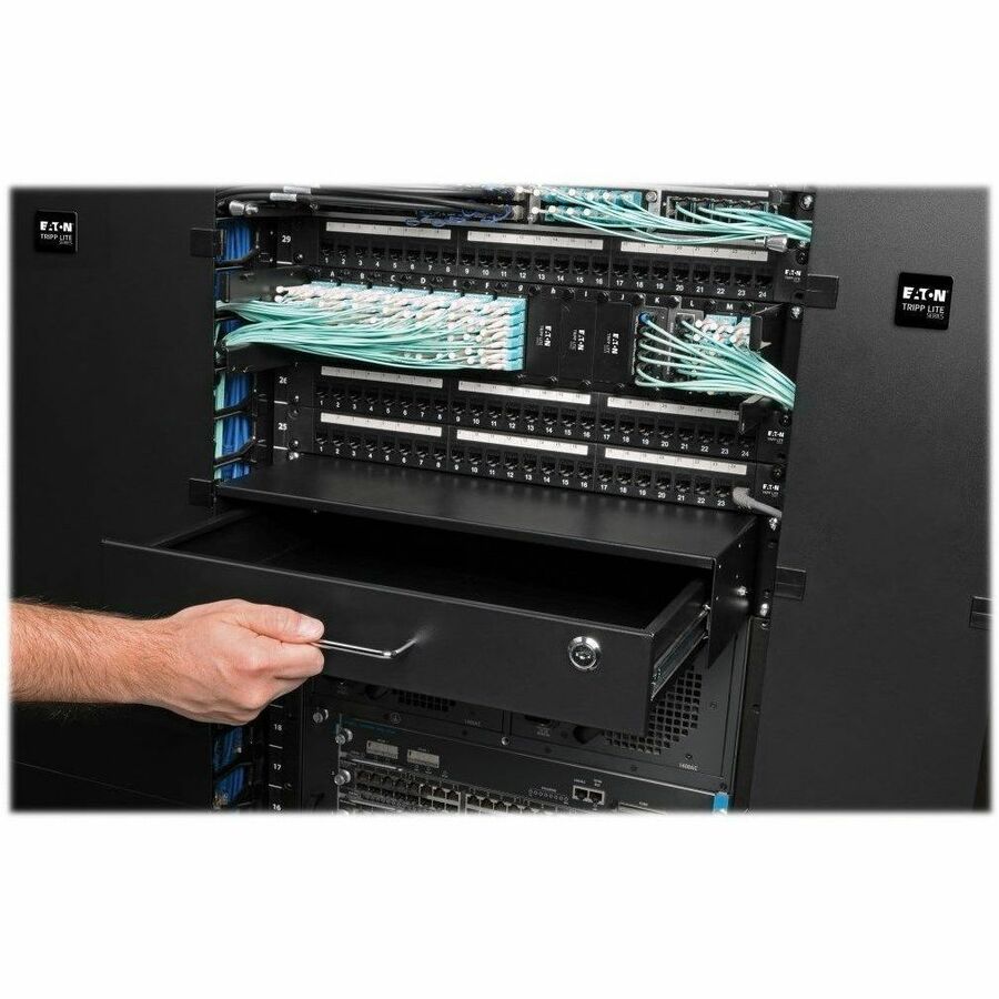 Tripp Lite by Eaton 2U Locking Rackmount Storage Drawer Rack Enclosures/ Open Frame