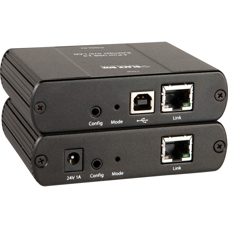 Black Box USB 2.0 Extender - CATx/LAN, 4-Port